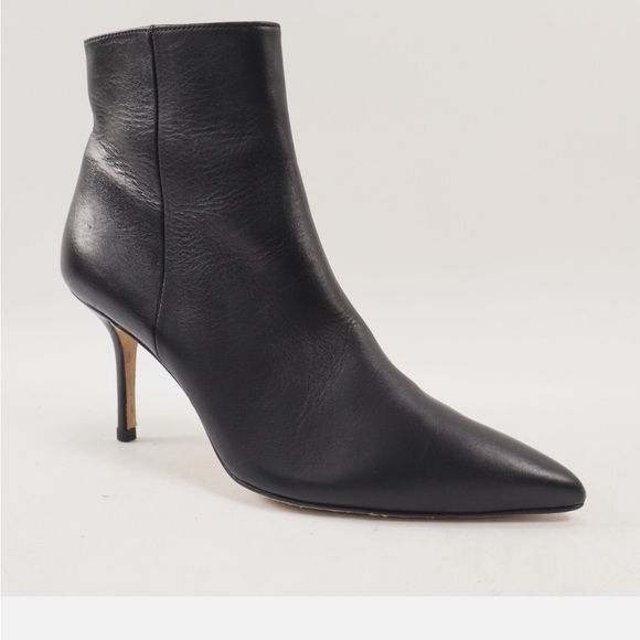 NEW L'AGENCE Aimee Stiletto Heel Leather Ankle Boots